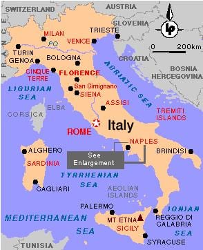 napoliko (italia mapa