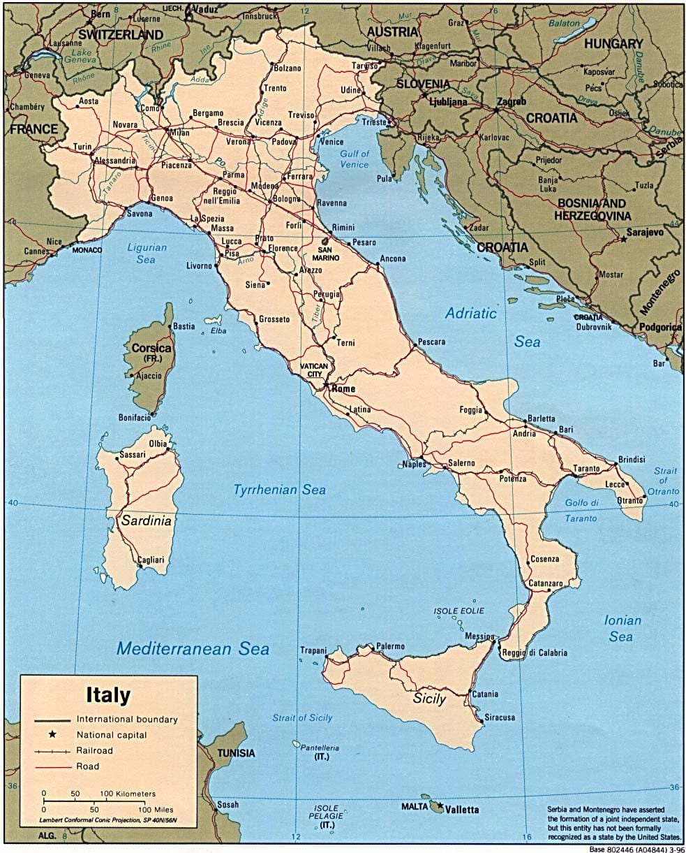 Mapa napoliko munduarekin