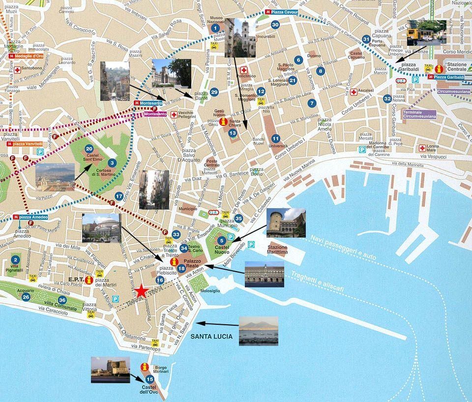 Mapa napoliko portua