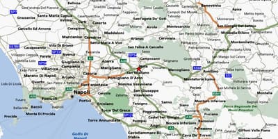Mapa napoliko (italia area