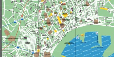Napolira turismo-erakargarri mapa