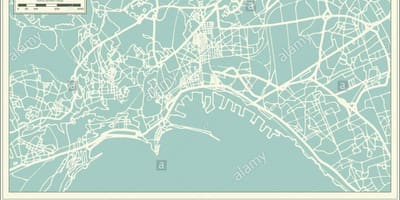 Mapa napoliko hiria italia