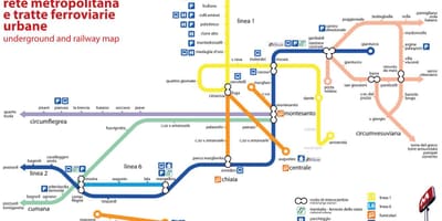 Mapa napoliko funikularra