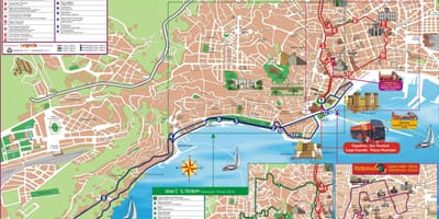 Napoliko (italia hop-on-hop-off autobus tour mapa