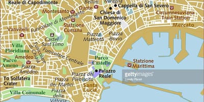 Napoli hiriaren mapa