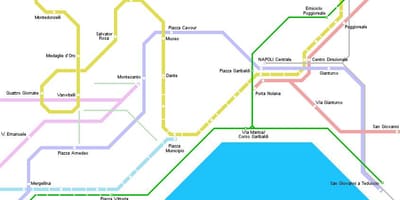 Mapa napoliko tranbia 