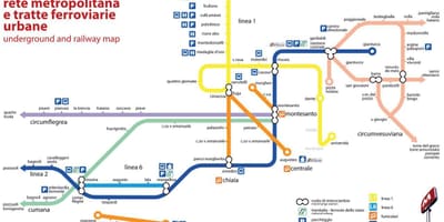 Napoli tren geltokia mapa