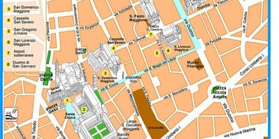 Mapa spaccanapoli napolira